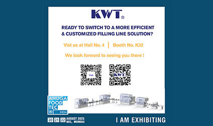 KWT即將參加Anuga FoodTech India 2025