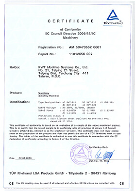 2009 CE Certificate for Labeler